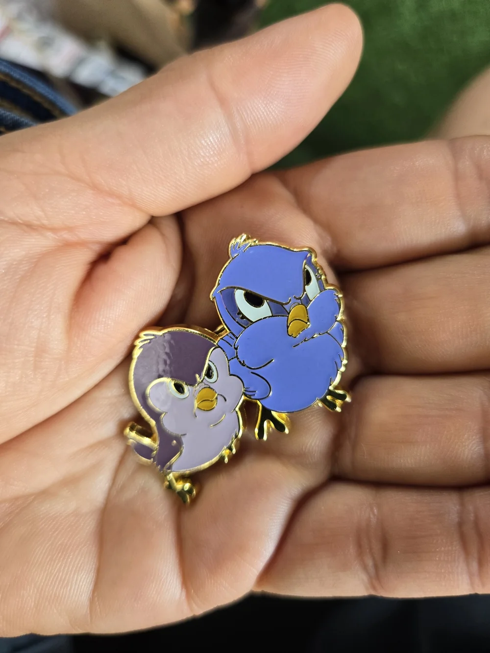 Loungefly Lavender and Periwinkle Bird Enamel Pin Set